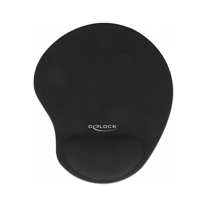 DELOCK Ergonomisches Mauspad mit Gel Handballenauflage schw.