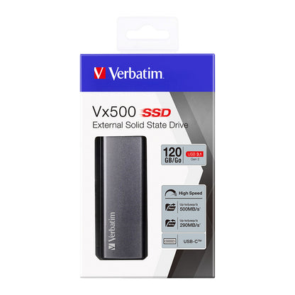120GB Verbatim Vx500 2,5" (6,3cm) USB 3.1 silber retail