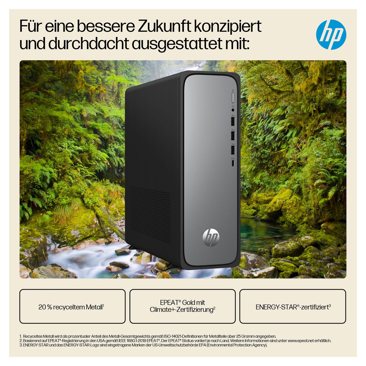 HP OmniDesk Slim S03-0412ng Intel 300 8GB/512GB SSD Windows 11 schwarz