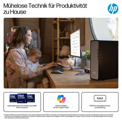 HP OmniDesk Slim S03-0412ng Intel 300 8GB/512GB SSD Windows 11 schwarz