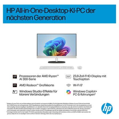 AIO HP 24-ct2450ng 23,8" FHD Ryzen AI 5 340 16GB/1TB SSD Win11 BX8Y9EA#ABD weiß