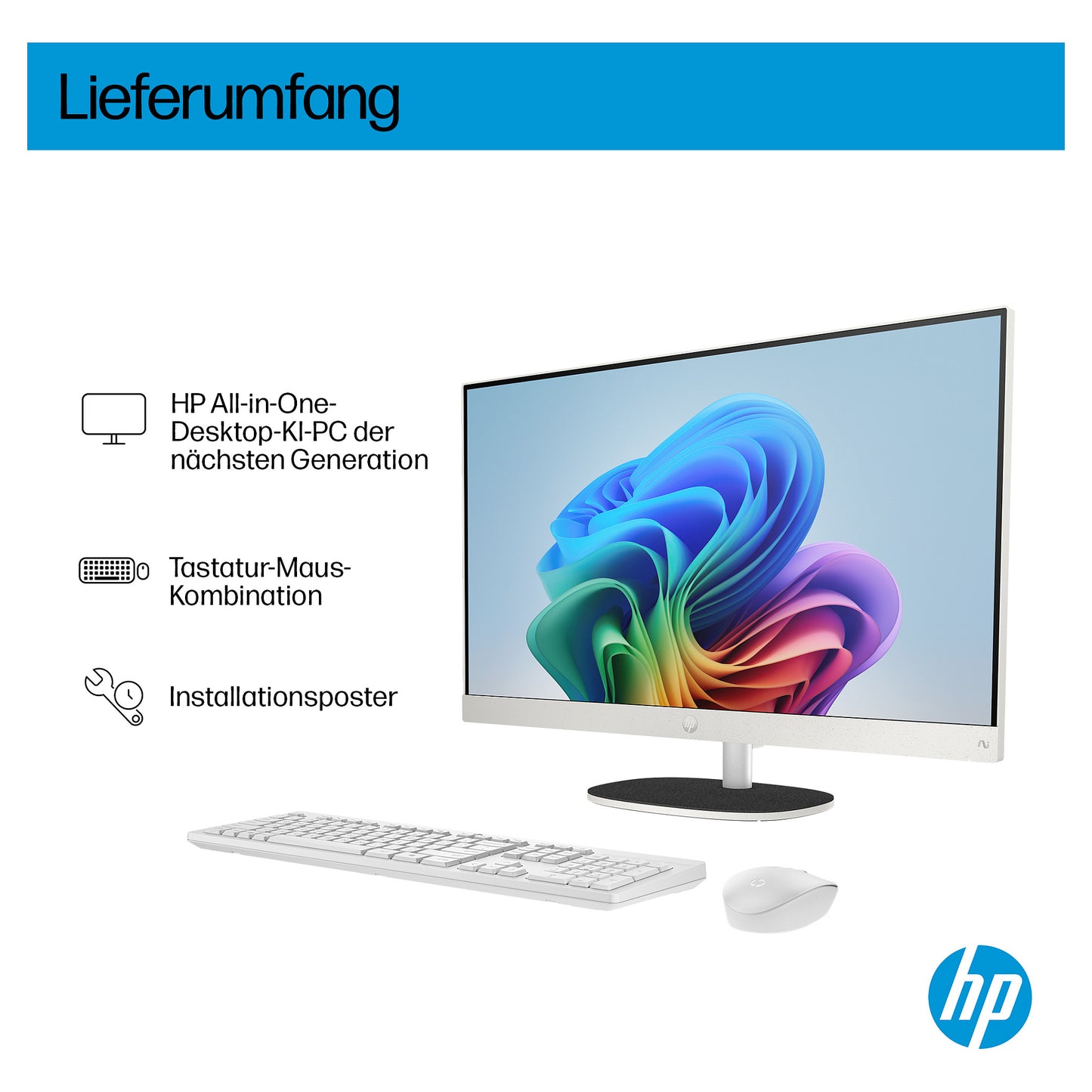 AIO HP 24-ct2450ng 23,8" FHD Ryzen AI 5 340 16GB/1TB SSD Win11 BX8Y9EA#ABD weiß