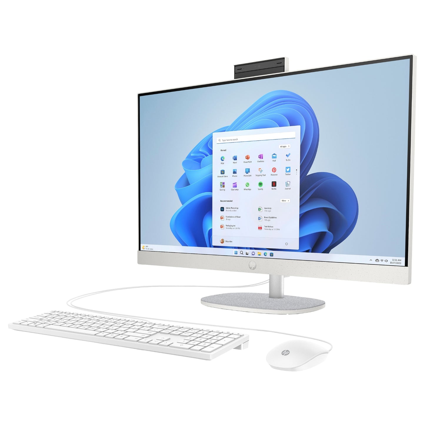 AIO HP 27-cr0475ng 27" FHD i7-1355U 16GB/1TB SSD Win11 BX8Z0EA#ABD weiß