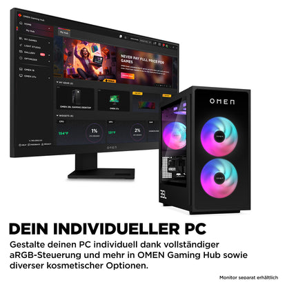 HP OMEN GT16-0066ng 35L Gaming Desktop Core Ultra 7 265K 32GB/1TB SSD RTX 5070Ti Win11