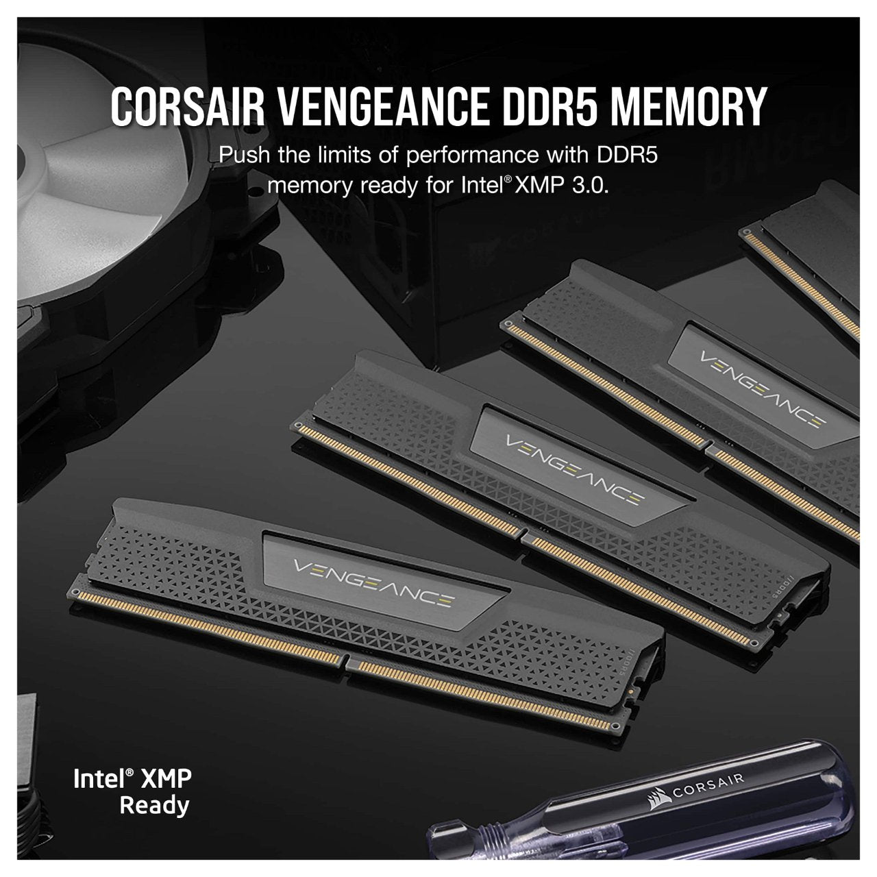 32GB PC 6000 CL38 CORSAIR KIT (2x16GB) VENGEANCE Black retail