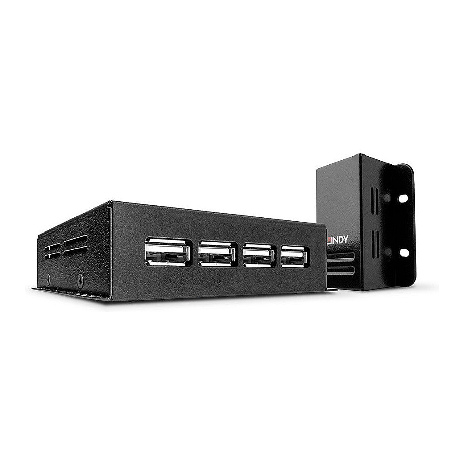 LINDY Extender USB 2.0 Cat5 Power over RJ45 4 Port 50m