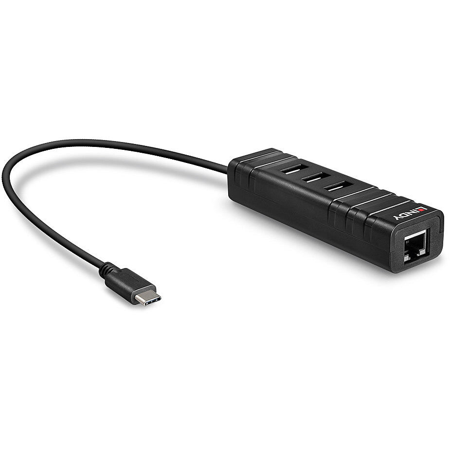 LINDY USB 3.1 Hub & Gigabit Ethernet Adapter USB Typ C