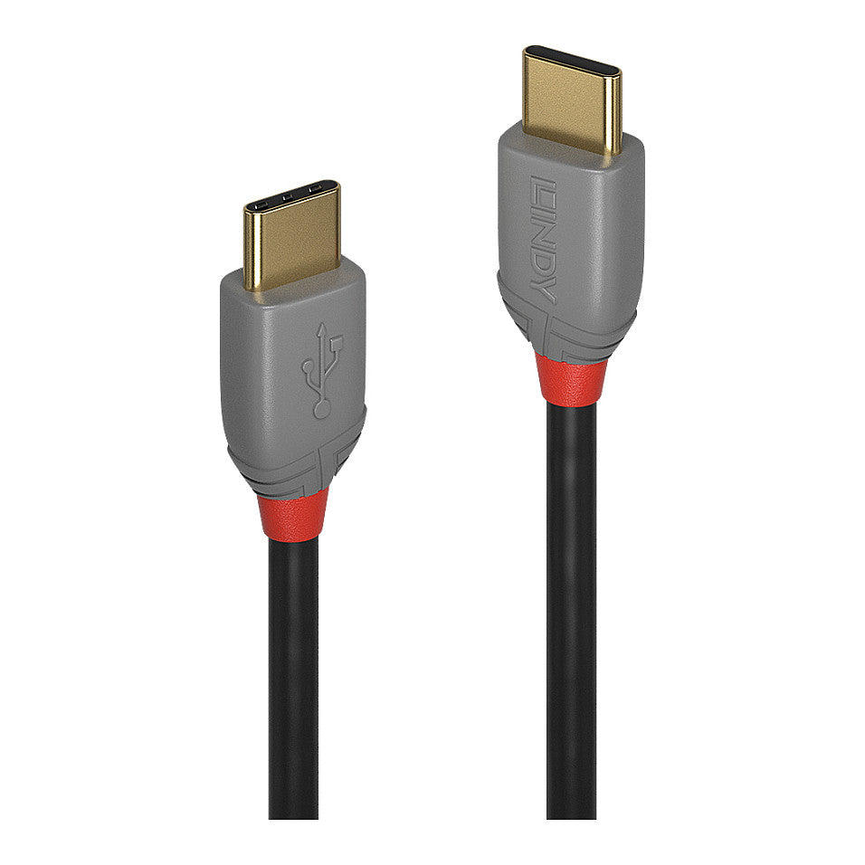 LINDY USB 2.0 Kabel Typ C/C Anthra Line M/M 1m