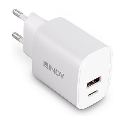 LINDY USB Typ A & C Charger 20W, weiß