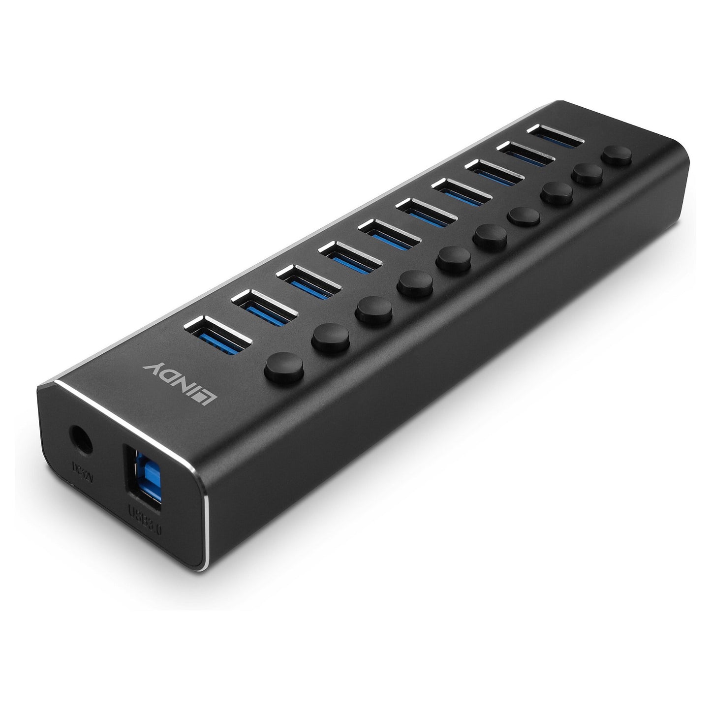 LINDY 10 Port USB 3.0 Hub mit Ein-/Ausschaltern