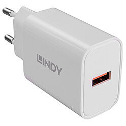 LINDY 18W 1 Port USB Type A Charger