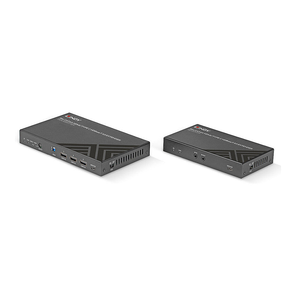 LINDY 70m Cat.6A TypeC & HDMI HDBaseT 3.0 KVM Extender