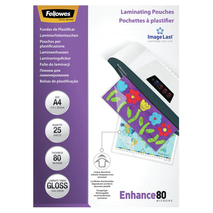 Fellowes Laminierfolie ImageLast A4 80Mikron glänzend 25P