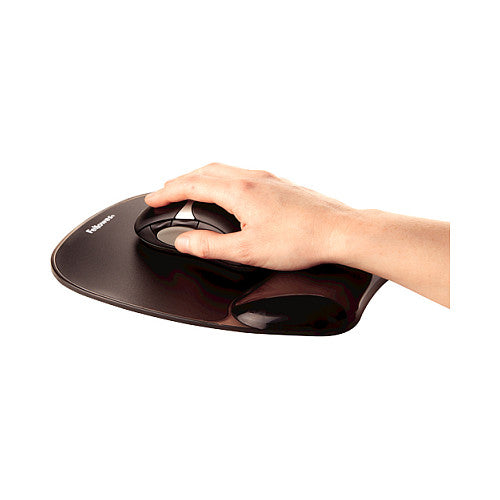 Fellowes Mauspad-Handgelenkauflage Crystal Gel schwarz