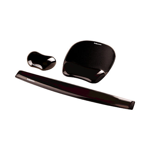Fellowes Mauspad-Handgelenkauflage Crystal Gel schwarz