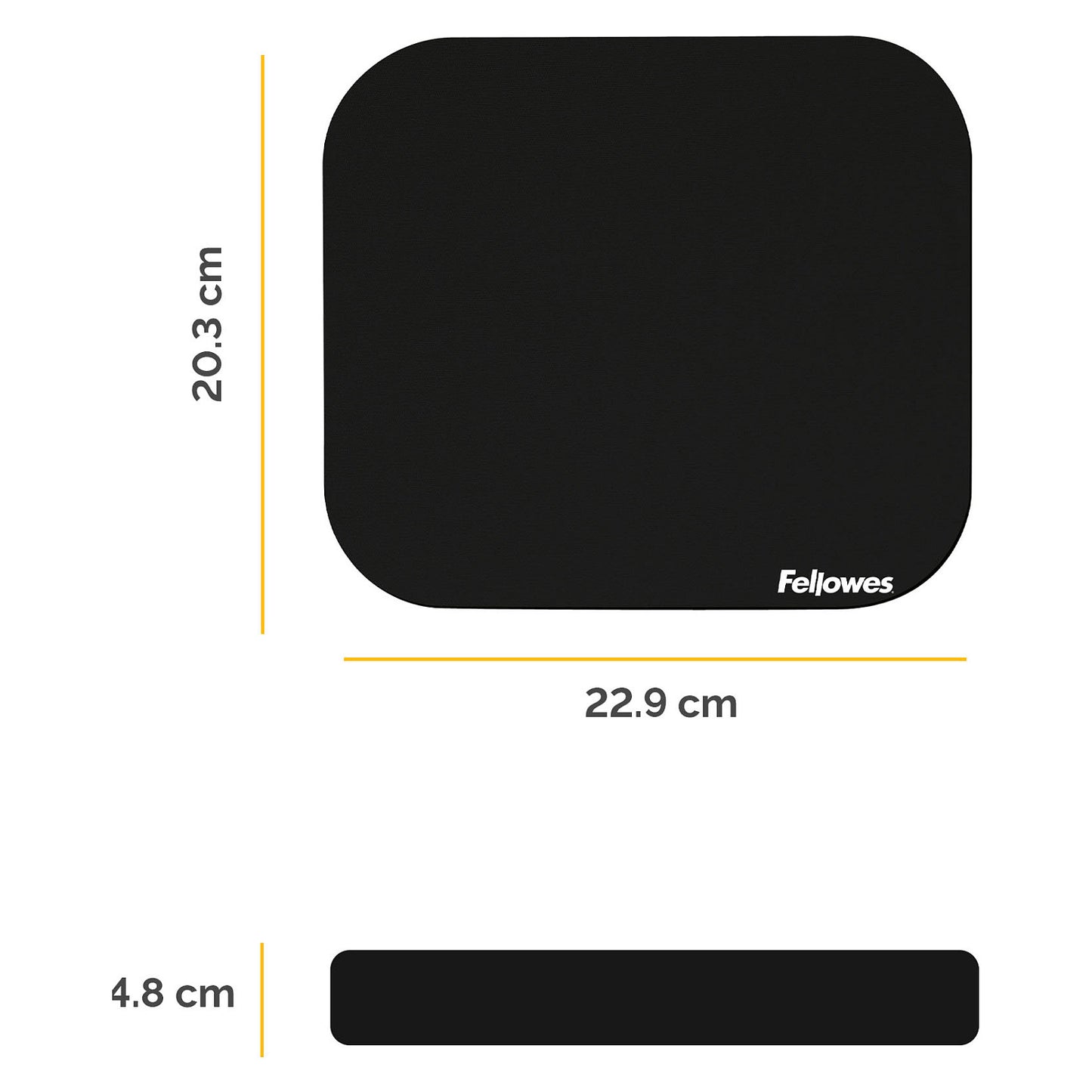 Fellowes Mauspad Premium 20,32x22,86cm schwarz