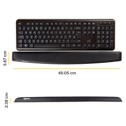 Fellowes Tastatur-Handgelenkauflage Memory Foam Gel schwarz