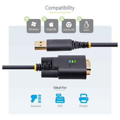 3FT/1M USB TO SERIAL CABLE