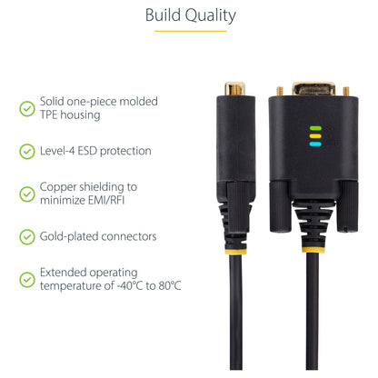 3FT/1M USB TO SERIAL CABLE