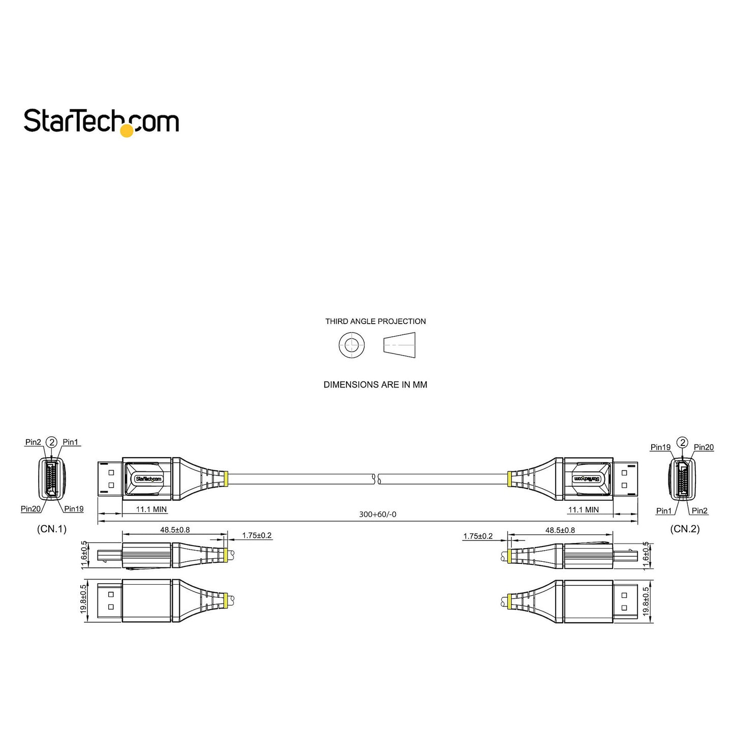 1FT DISPLAYPORT 1.4 8K 60HZ