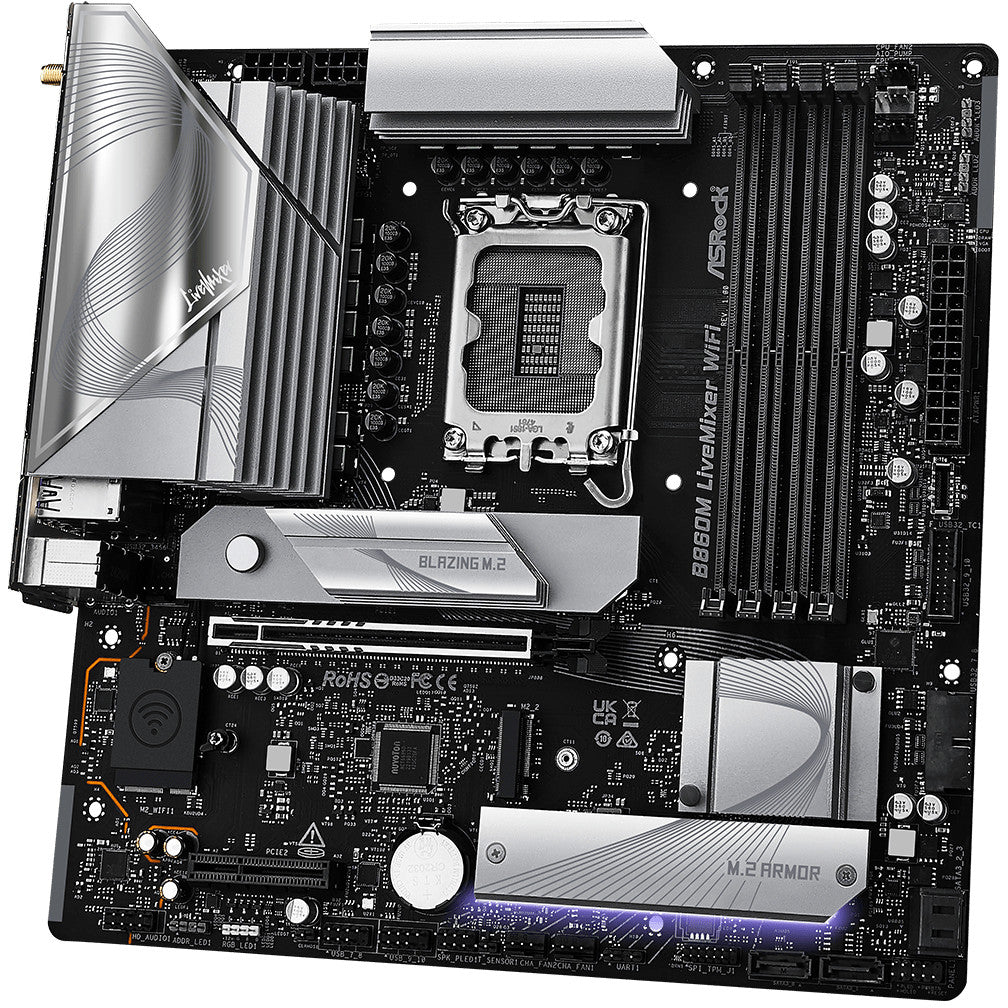 ASRock B860M LiveMixer WiFi 1851 mATX HDMI/USB-C DDR5