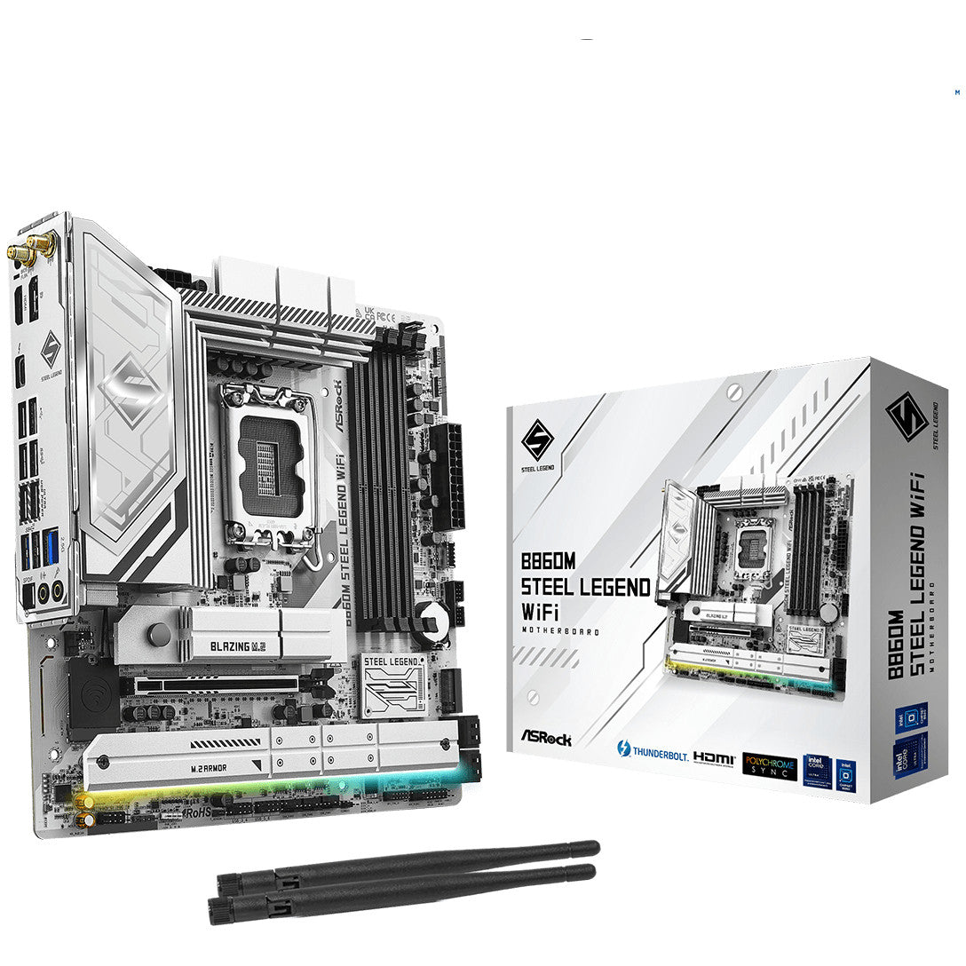 ASRock B860M Steel Legend WiFi 1851 mATX HDMI/DP DDR5
