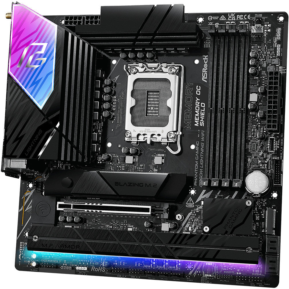 ASRock B860M Lightning WiFi 1851 mATX HDMI/DP/USB-C DDR5
