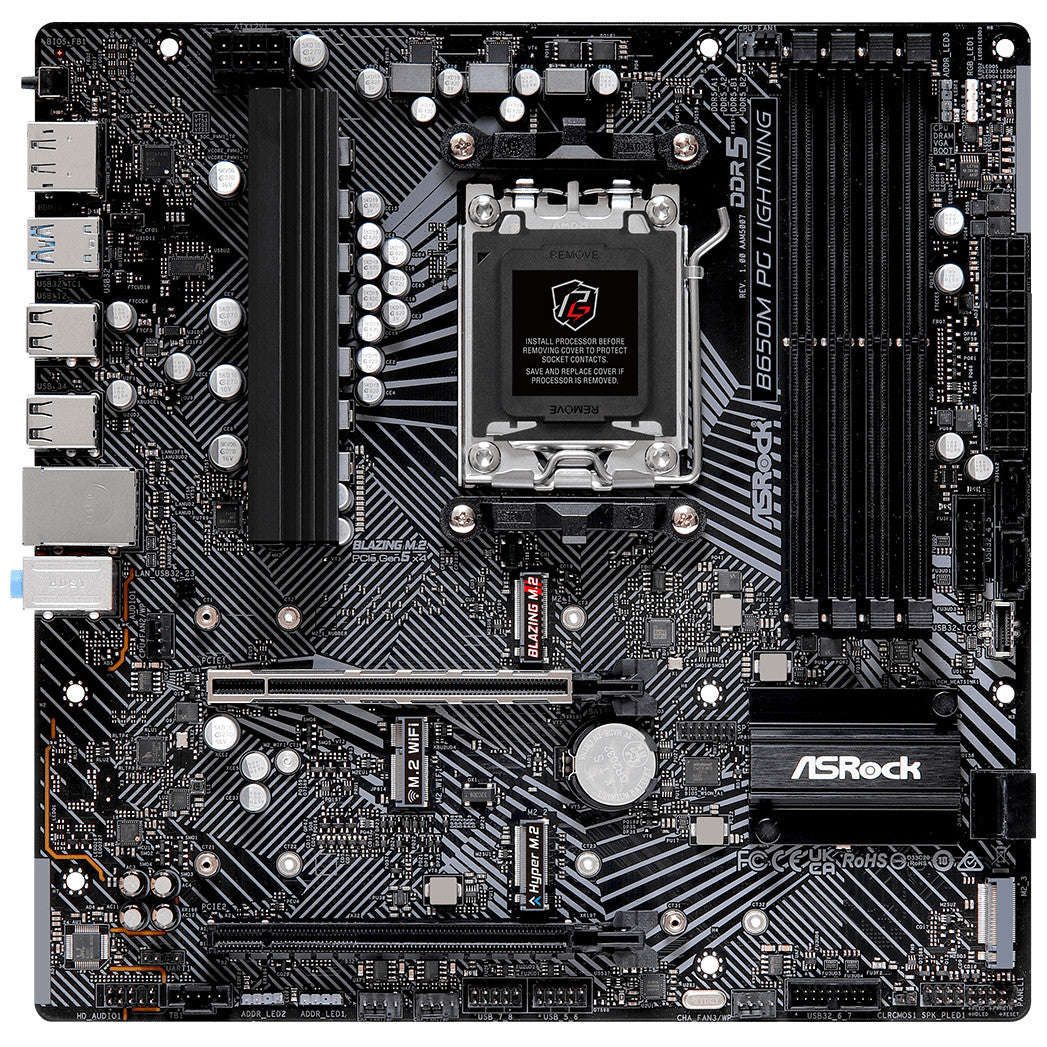 ASRock B650M PG Lightning AM5 mATX HDMI/DP DDR5