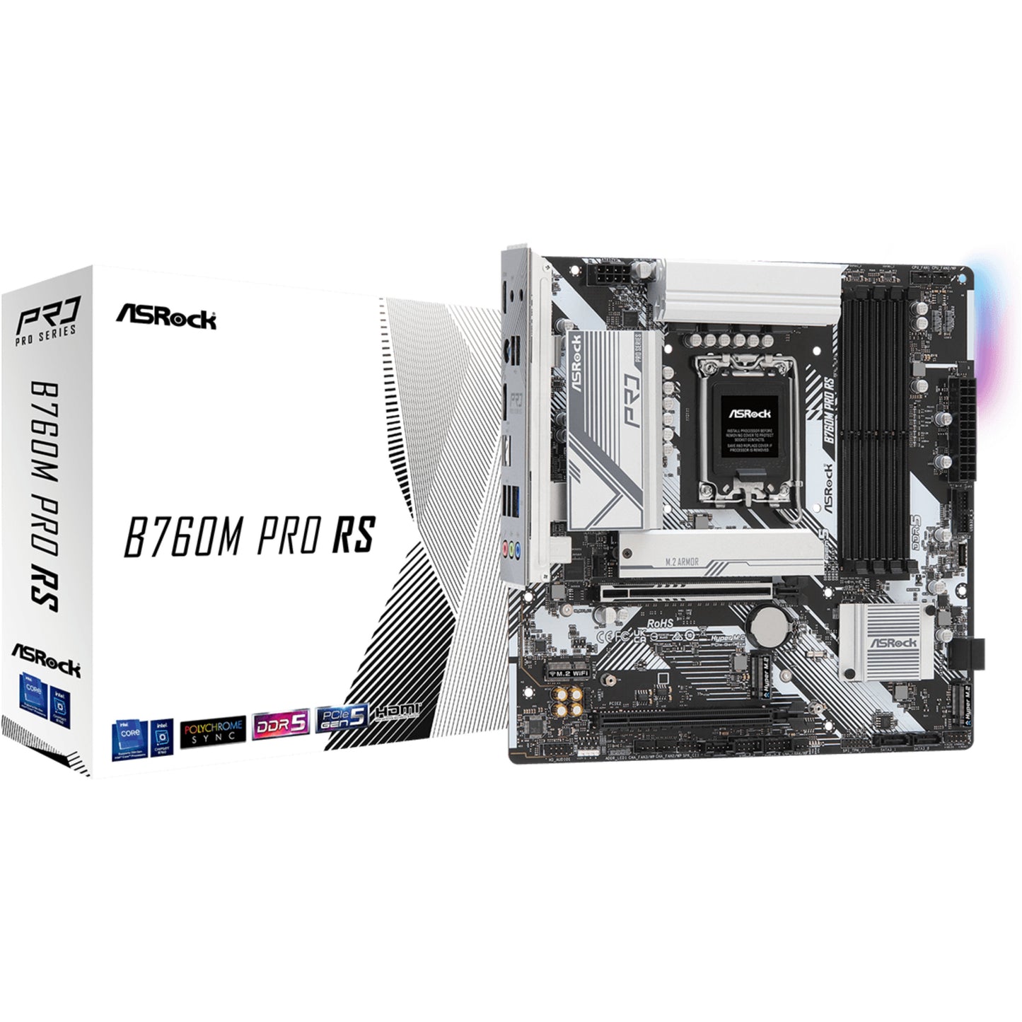 ASRock B760M Pro RS 1700 mATX HDMI/DP DDR5 retail