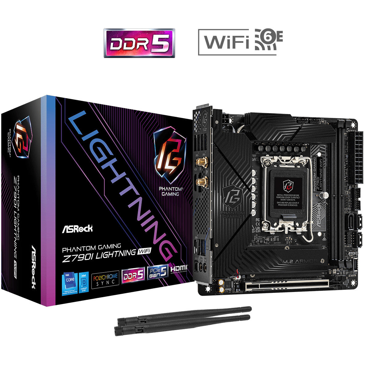 ASRock Z790I Lightning WiFi 1700 mATX HDMI/DP DDR5 retail