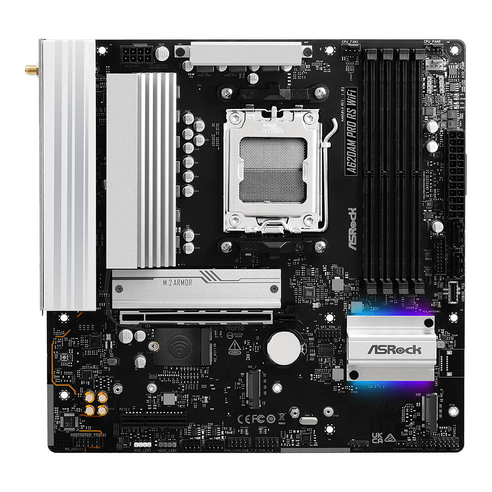 ASRock A620AM Pro RS WiFi AM5 mATX HDMI/DP DDR5 retail