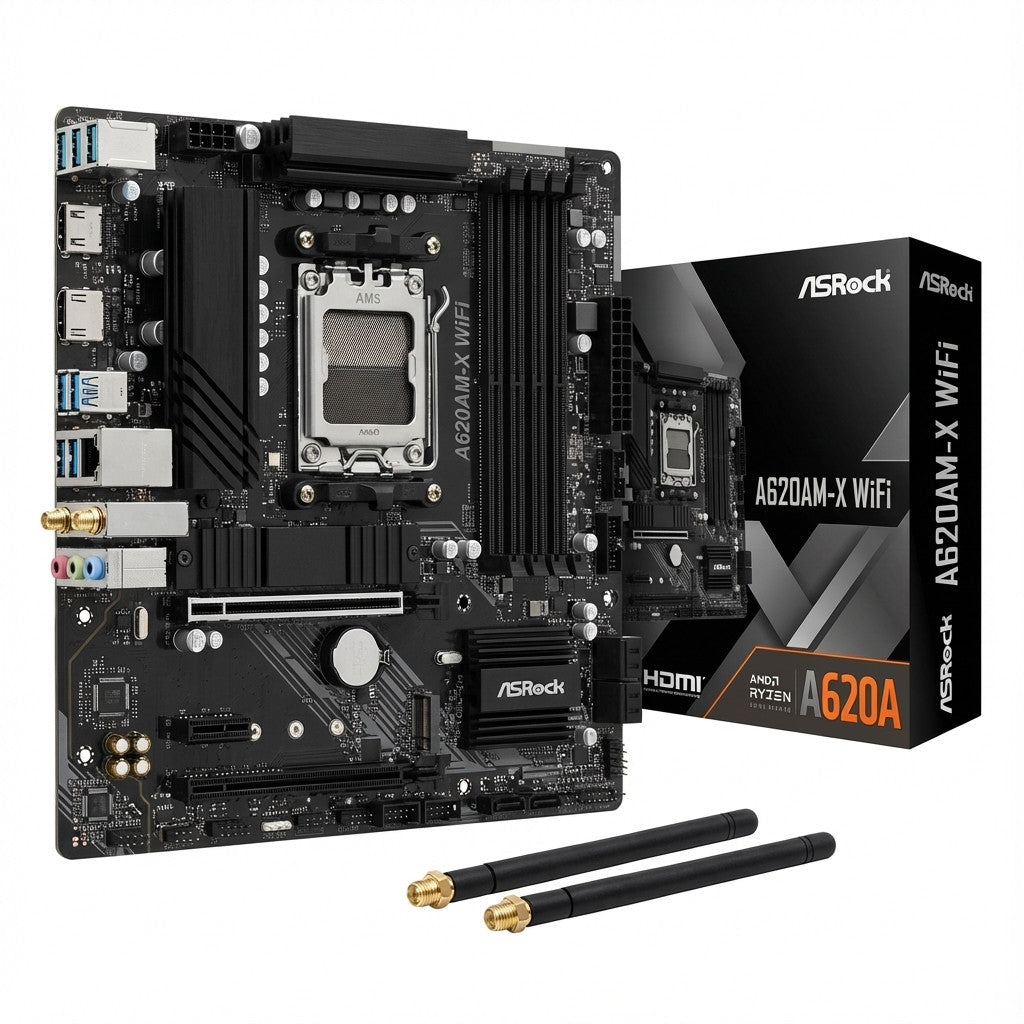 ASRock A620AM-X WiFi AM5 mATX HDMI/DP DDR5
