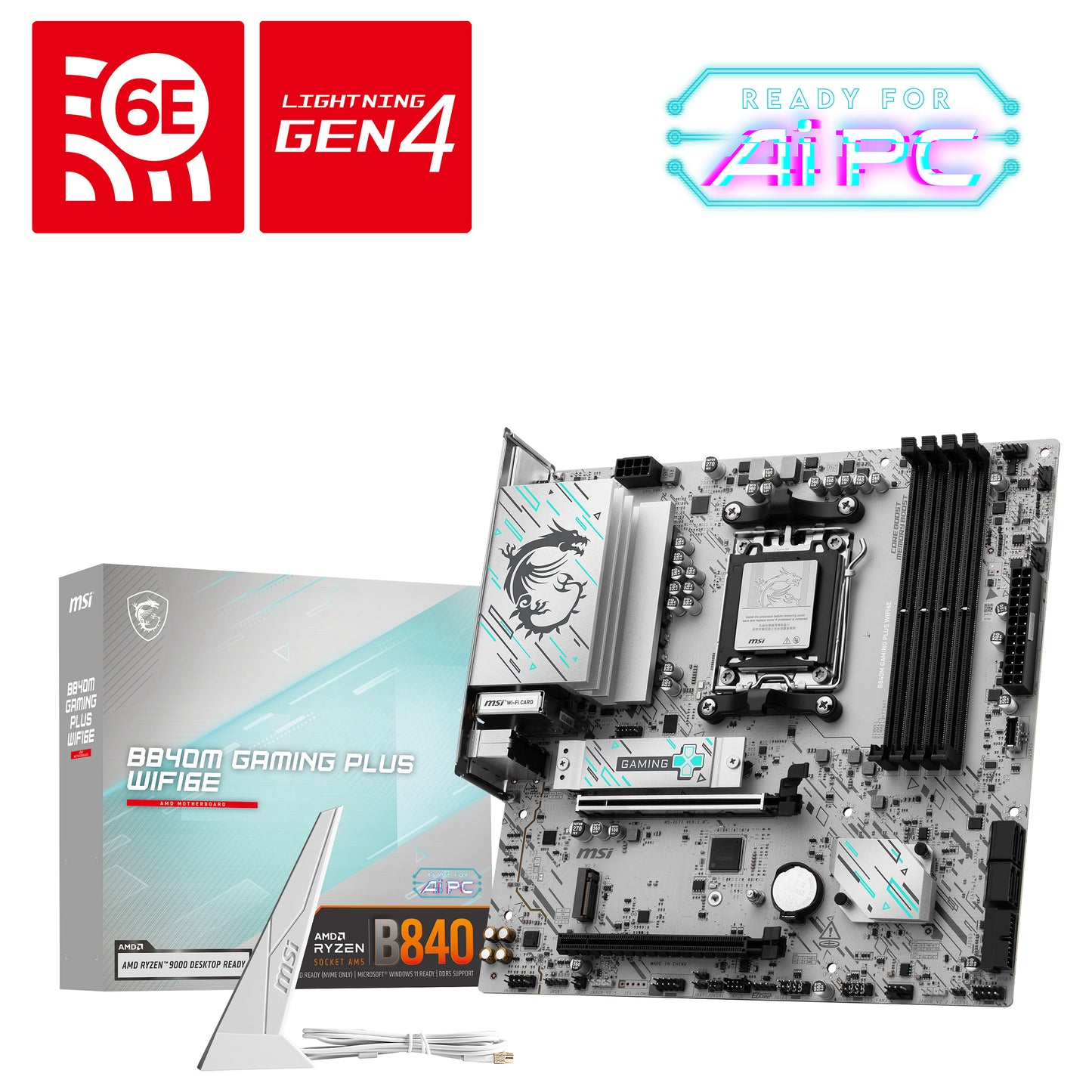 MSI B840M GAMING PLUS WIFI6E (AM5)
