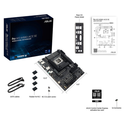 ASUS Pro WS W880-ACE SE - Motherboard - ATX - LGA1700-Sockel - W880 Chipsatz - USB4. USB 3.2 Gen 2x2. USB 3.2 Gen 2. USB 3.2 Gen 1