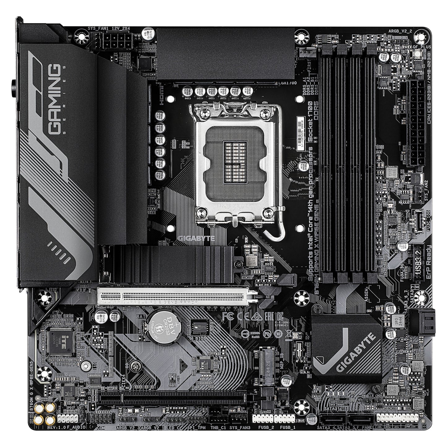 Gigabyte B760M Gaming X WiFi6E Gen5 (B760,S1700,mATX,DDR5