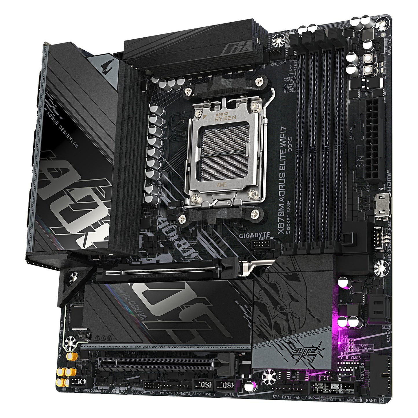 Gigabyte X870M AORUS ELITE WIFI7 (X870,AM5,ATX,DDR