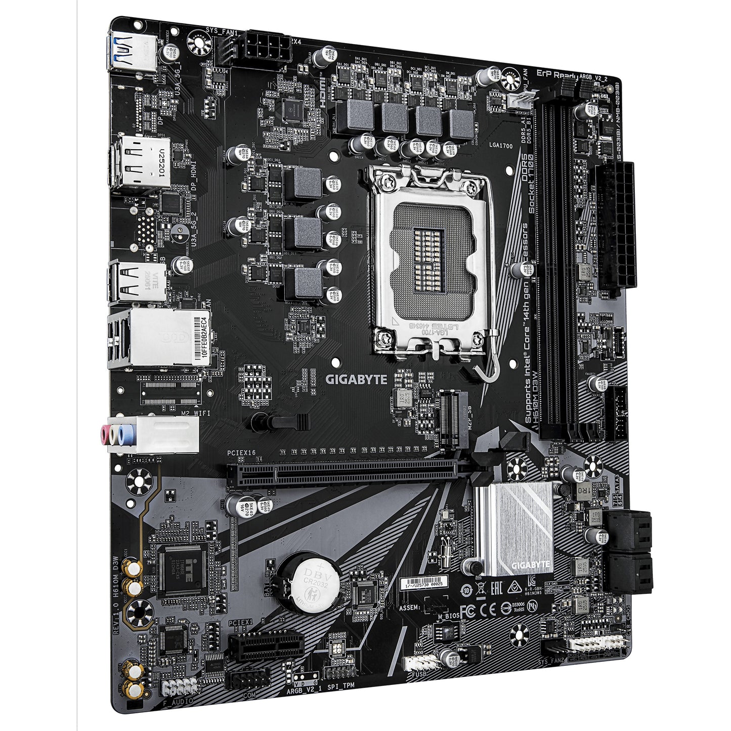 Gigabyte H610M D3W (H610,S1700,mATX,DDR5