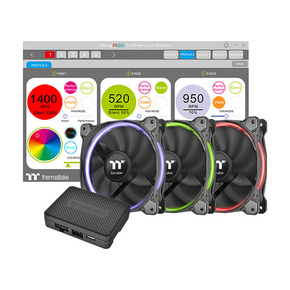 140mm Thermaltake Riing 14 LED RGB