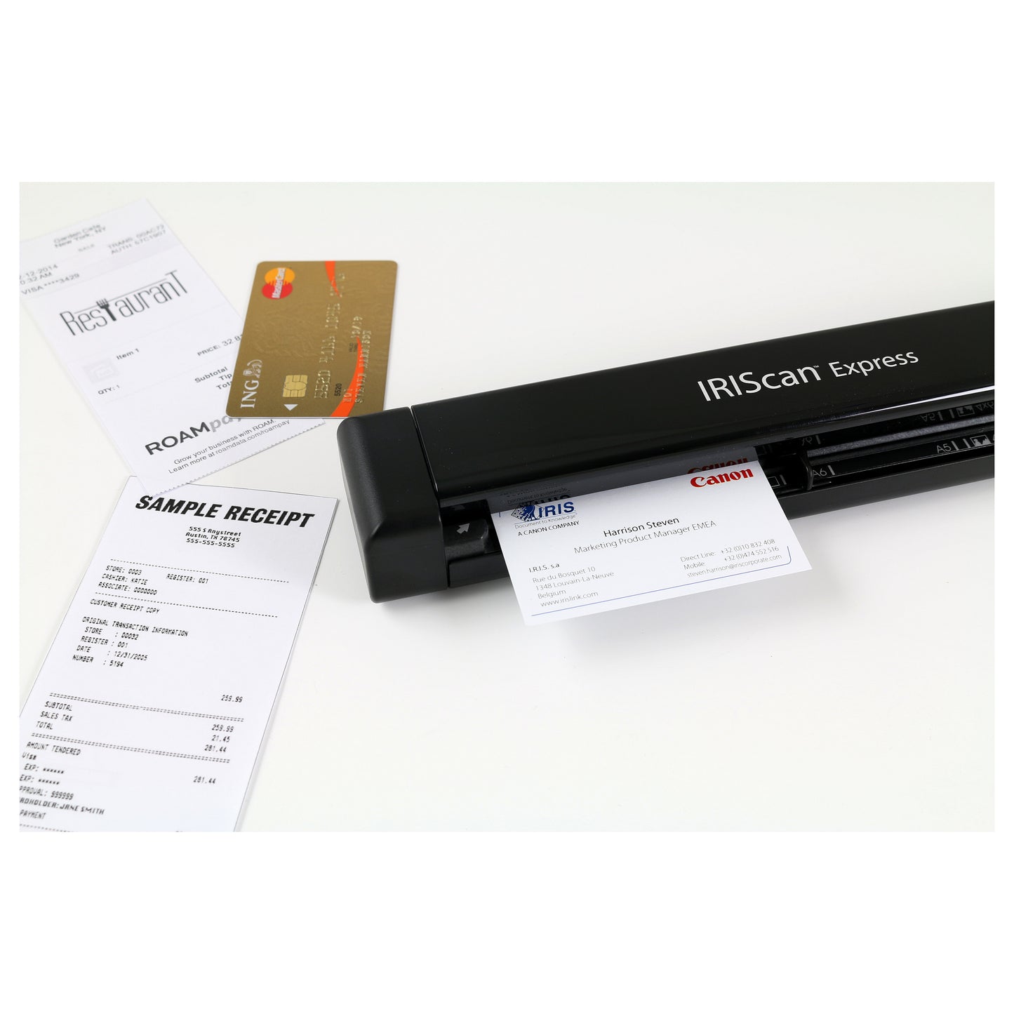 IRIS IRISCan Express 4 - Einzelblatt-Scanner - Contact Image Sensor (CIS)