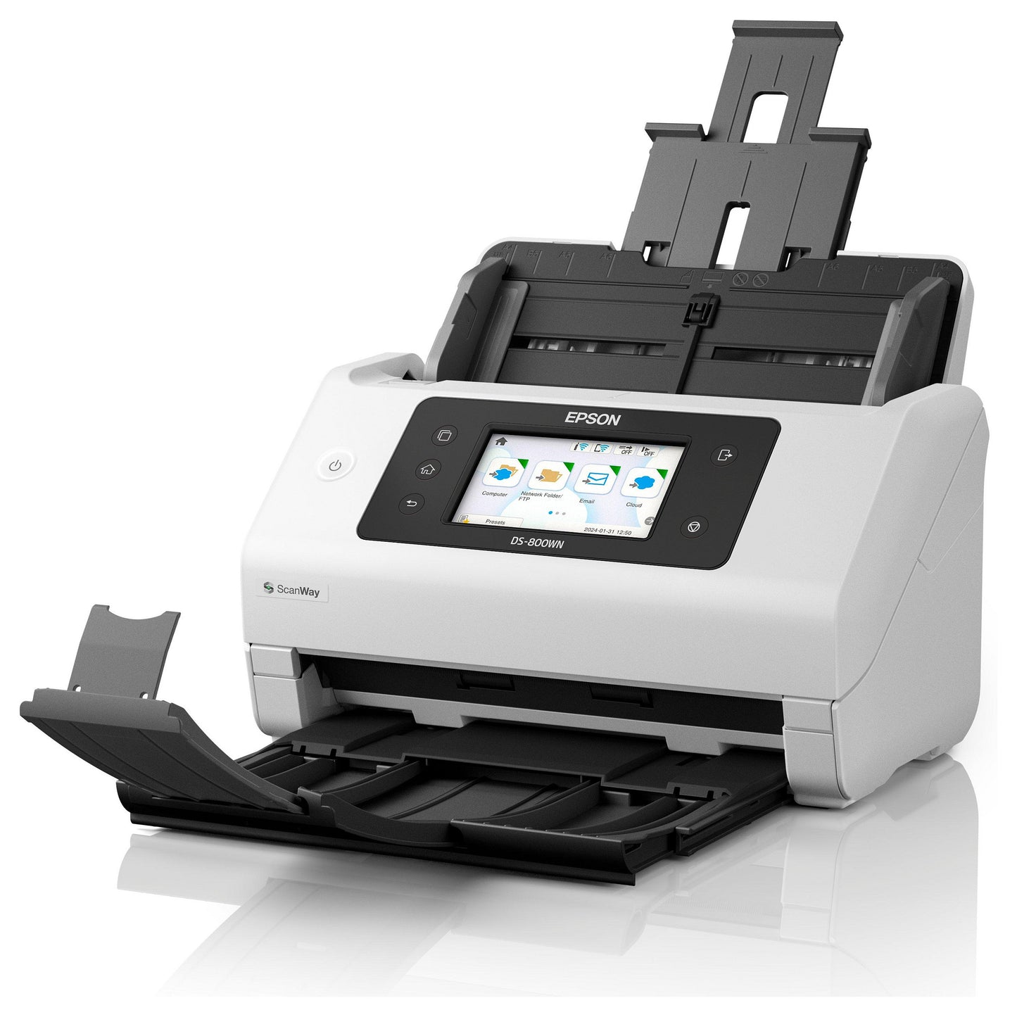 EPSON Scanner A4 network and Wifi autonome compatible with Open Platform 50ppm/100ipm feeder 100 sheets