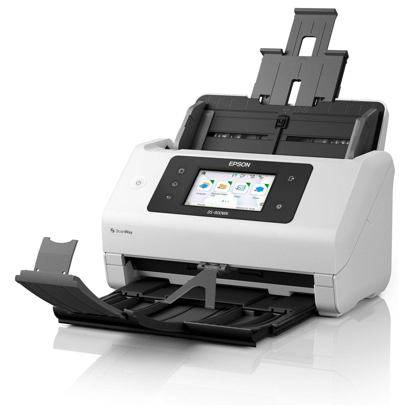 EPSON WorkForce DS-900WN Scanner A4 network and Wifi 70ppm/140ipm feeder 100 sheets