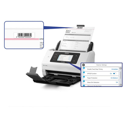 EPSON WorkForce DS-900WN Scanner A4 network and Wifi 70ppm/140ipm feeder 100 sheets