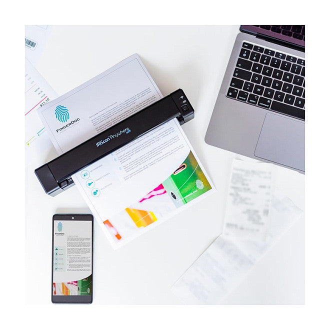 IRIS IRIScan Anywhere 6 WIFI Simplex 15PPM mit Akku mobiler Dokumentenscanner PDF OCR SW WinMac iOS Android