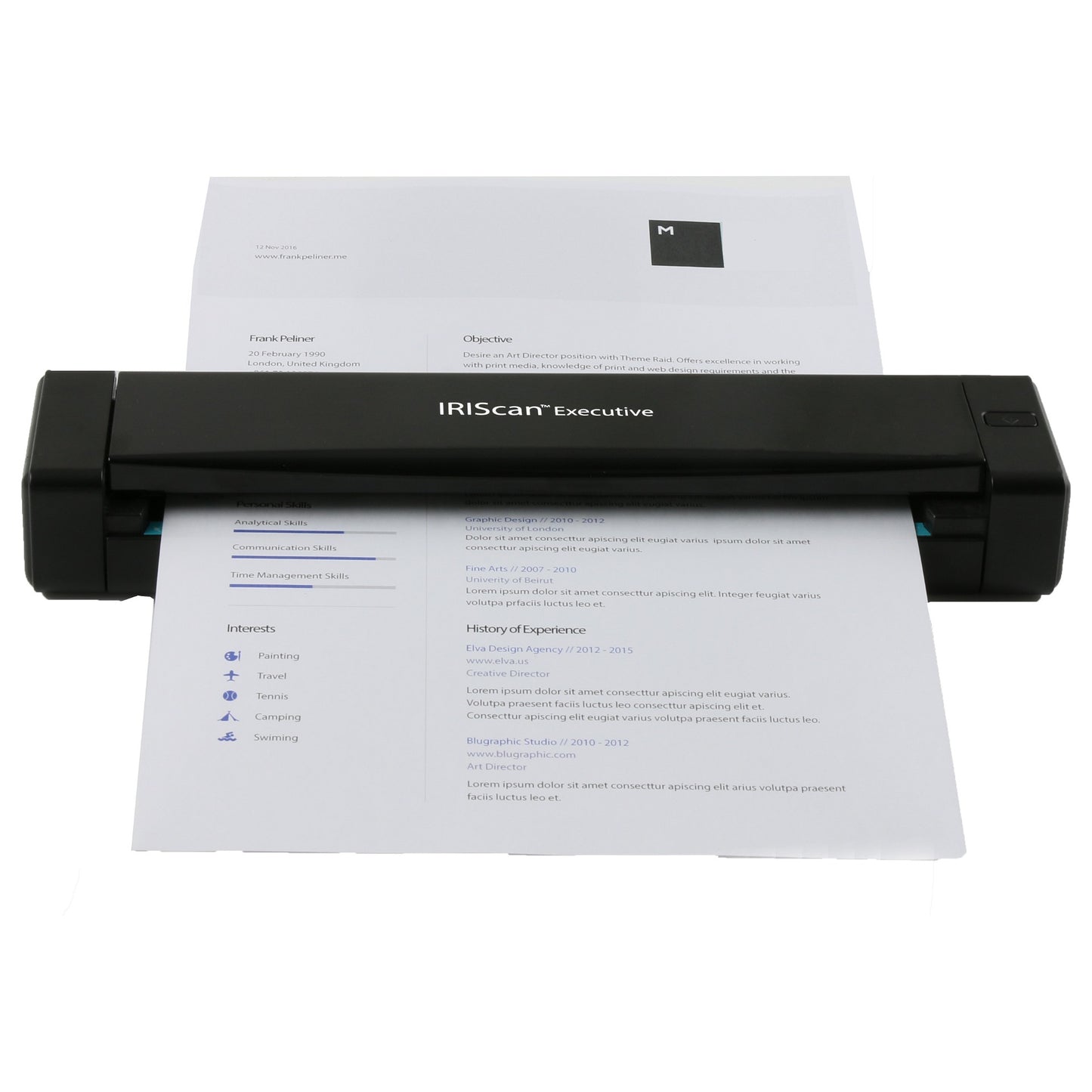 IRIS Scan Executive 4 Duplex Scanner Win,600dpi