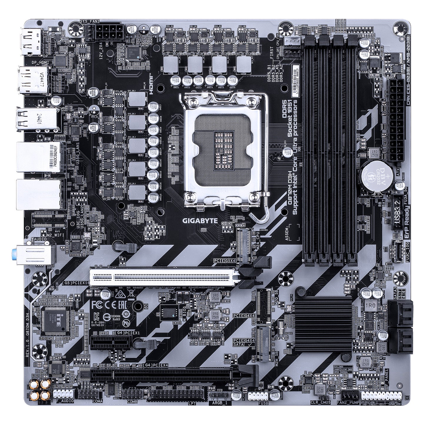 GIGABYTE Q870M D3H LGA1700 4xDDR4 4xSATA 3xM.2