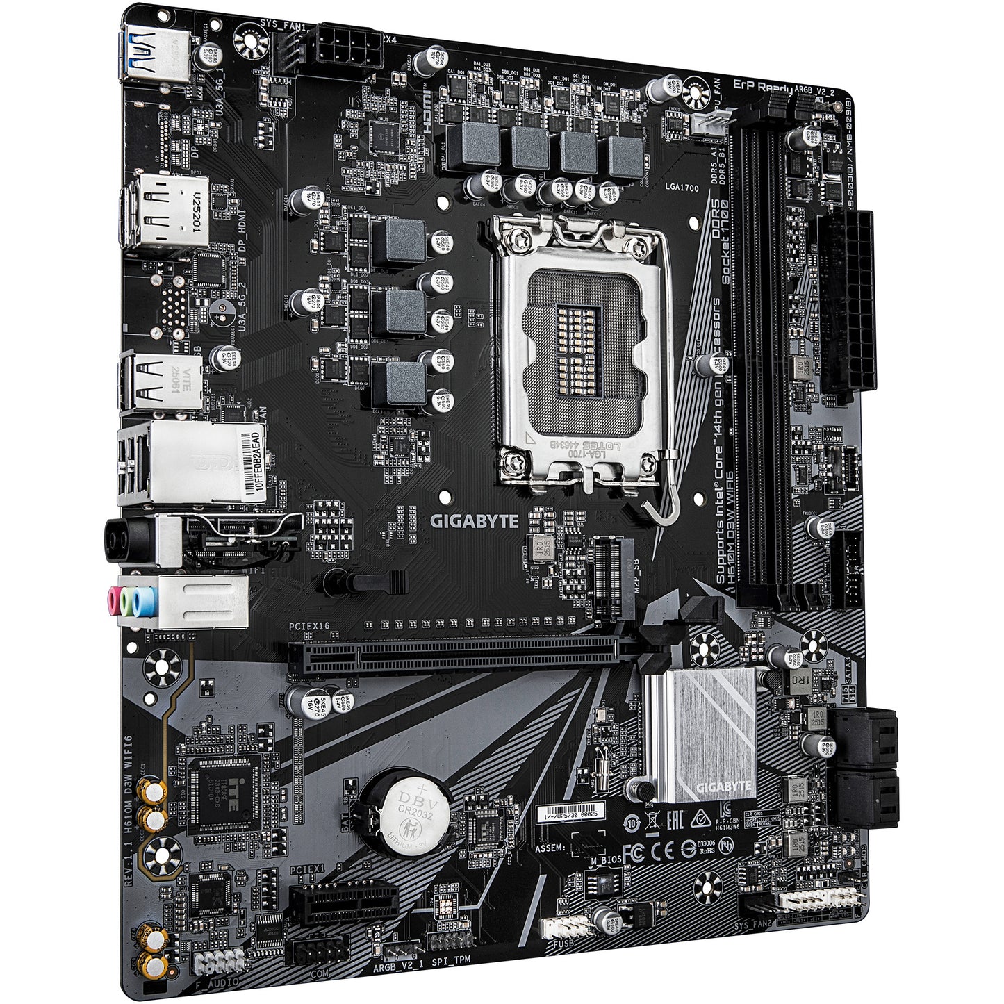 Gigabyte H610M D3W WF6 (H610,S1700,mATX,DDR5