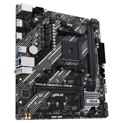 ASUS PRIME B550M-K ARGB (AMD,AM4,DDR4,mATX)