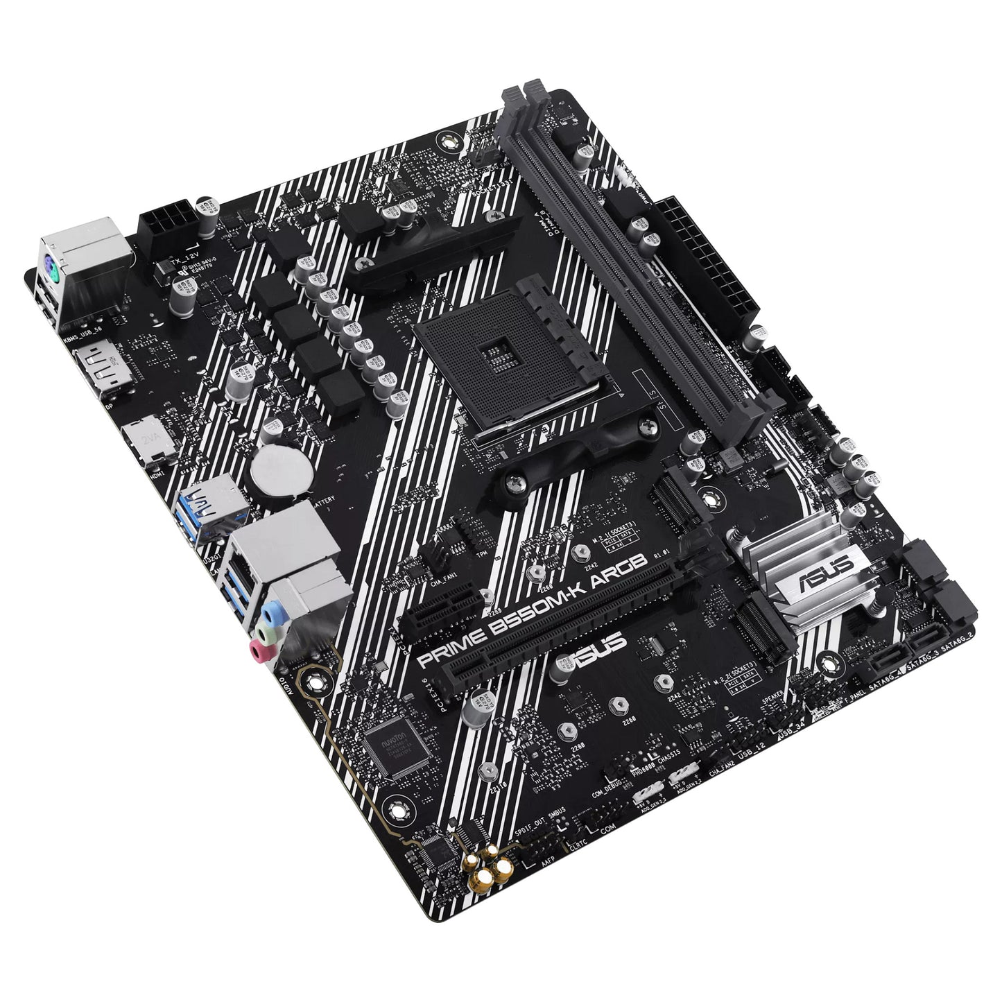 ASUS PRIME B550M-K ARGB (AMD,AM4,DDR4,mATX)