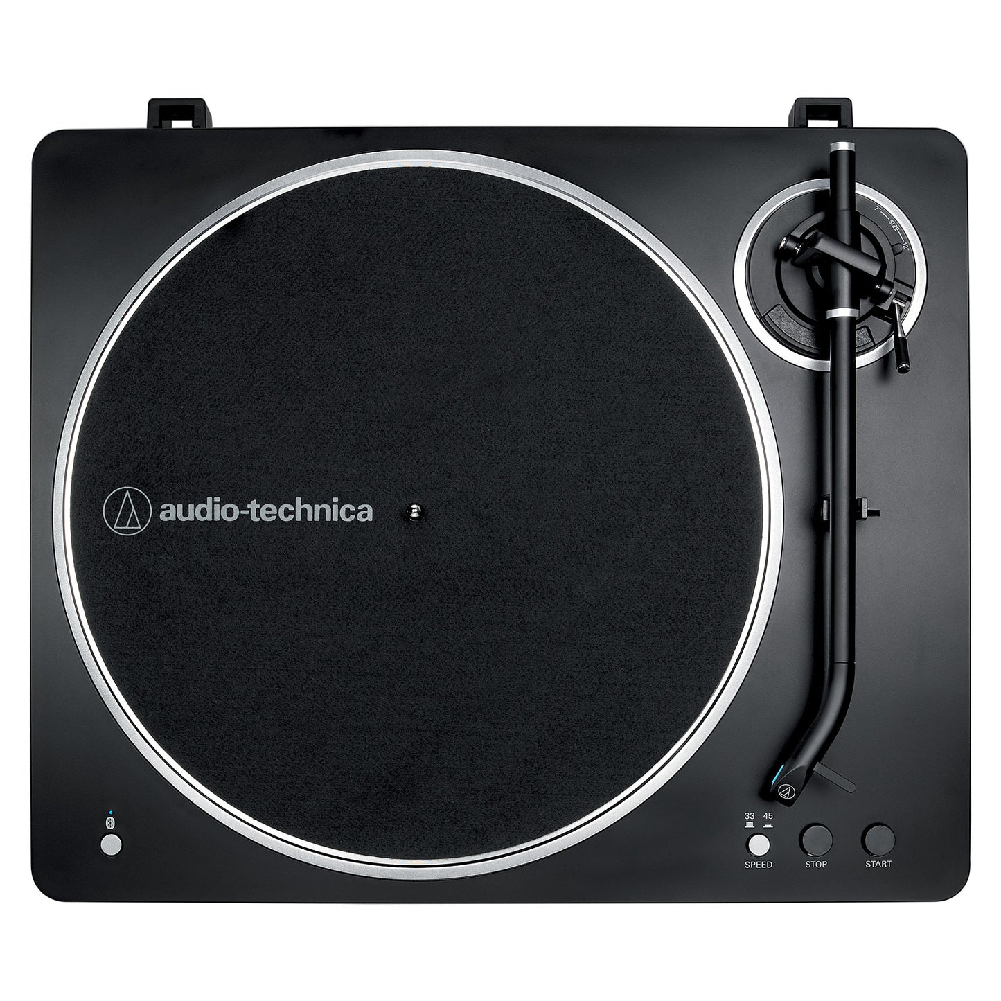 Audio Technica AT-LP70XBTBS (schwarz/silber, Integrierter Phono-Vorverstrker, Bluetooth, Vollautomat, Riemenantrieb)