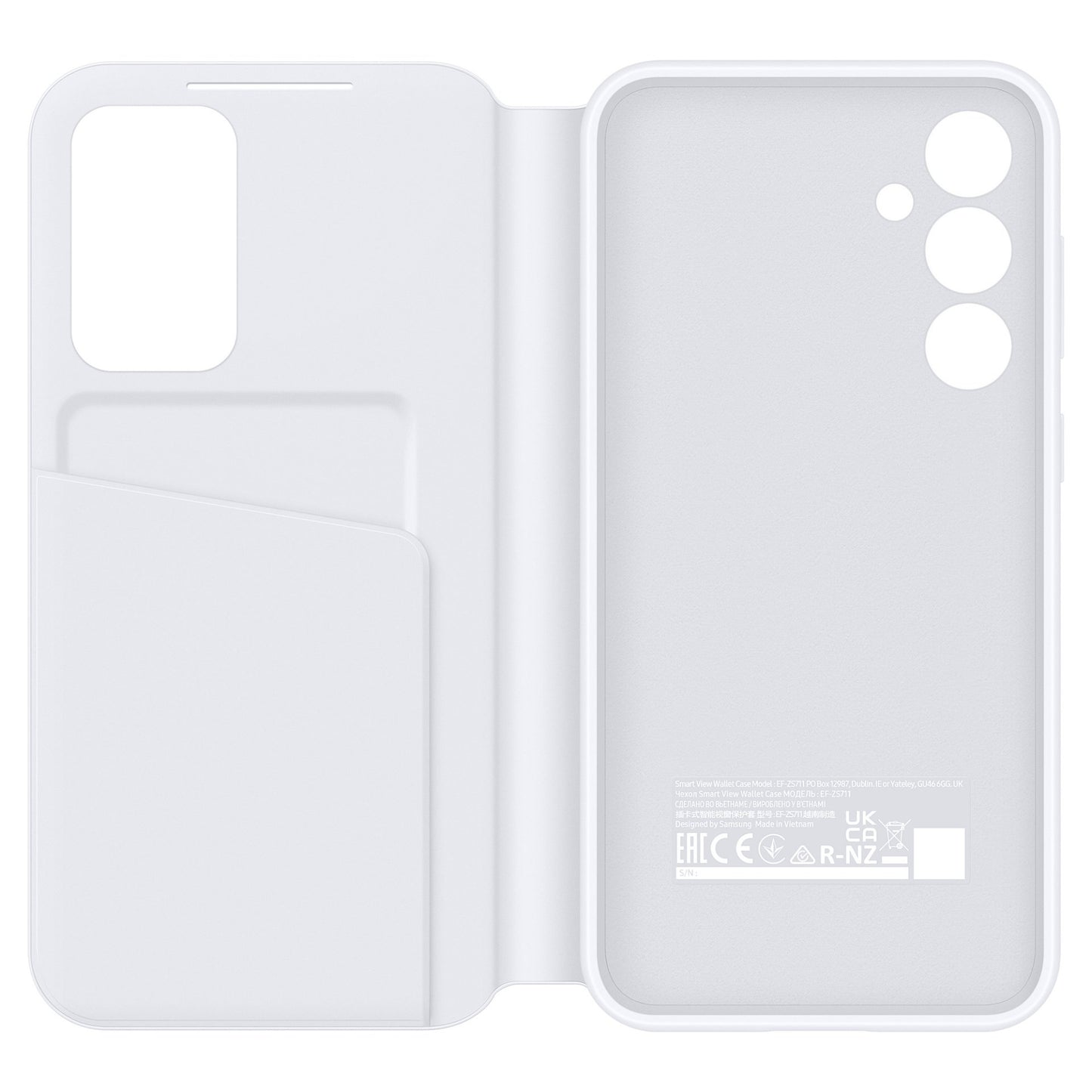 Samsung Smart View Wallet Case EF-ZS711CWEGWW für Galaxy S23 FE Weiß